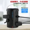 Cross-border US-standard smart tower socket with wireless charging, multi-functional vertical charging USB power strip, overload and surge protection details Picture